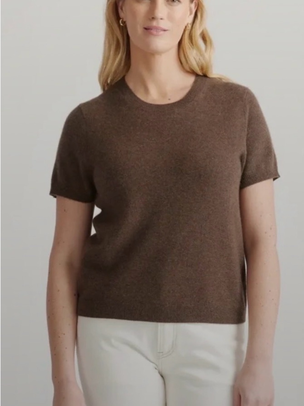 Quince Mongolian Cashmere Tee NWOT